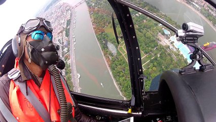 Flying Bulls display over Budapest 1 May 2016 .