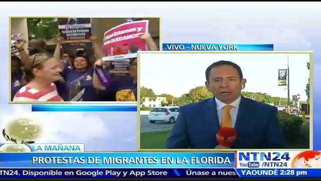 Ciudadanos protestan en Miami por directriz del ayuntamiento de obedecer medidas migratorias de Donald Trump