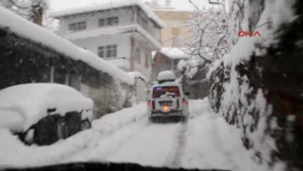 Rize'de 348 Köy Yolu Kardan Kapalı