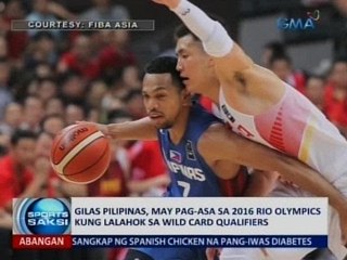 Saksi: Gilas, may pag-asa sa 2016 Rio Olympics kung lalahok sa wild card qualifiers