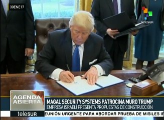 Presenta empresa israelí proyecto a Trump para construir el muro