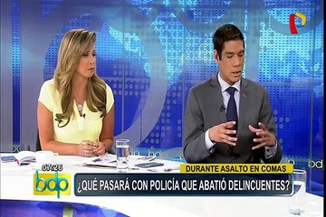 Defensoría PNP garantiza apoyo a efectivo que abatió a tres delincuentes