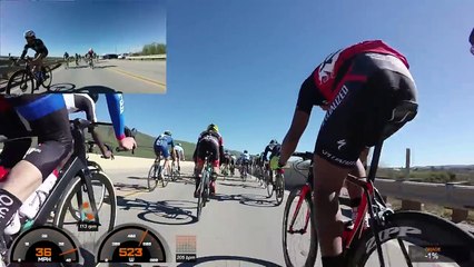Santa Barbara Road Race 2017, Cat 3 - Final Sprint Crash