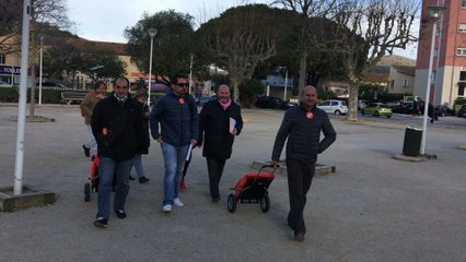 Action TPE de la Cfdt du Var le 10 janvier 2017 à Sainte Maxime