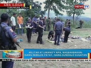 Militar at umano'y NPA, nagbakbakan sa Tubungan, Iloilo; isang rebelde patay, isang sundalo sugatan