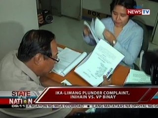 SONA: Ika-limang plunder complaint, inihain vs. VP Binay