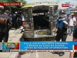 Pulis sa Davao City, patay matapos saksakin; 2 menor de edad na suspek, patay sa follow up operation