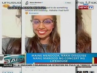Maine Mendoza, naka-disguise nang manood ng concert ng Lifehouse