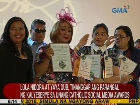 Lola Nidora at Yaya Dub, tinanggap ang parangal ng Kalyeserye sa unang Catholic Social Media Awards