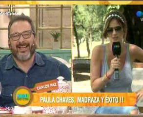 Paula en Morfi, todos a la mesa en telefé - 31 de Enero