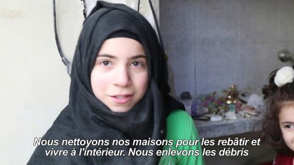 Syrie: les habitants d'Alep-est reconstruisent leurs maisons