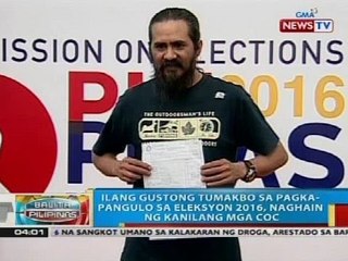 BT: Bilang ng mga tatakbong presidente sa Eleksyon 2016, mahigit 30 na