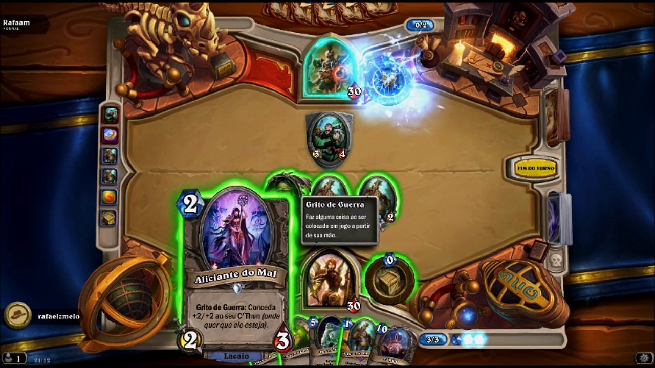Hearthstone Modo Aventura Liga Dos Exploradores parte 13 Rafaam Potencializado
