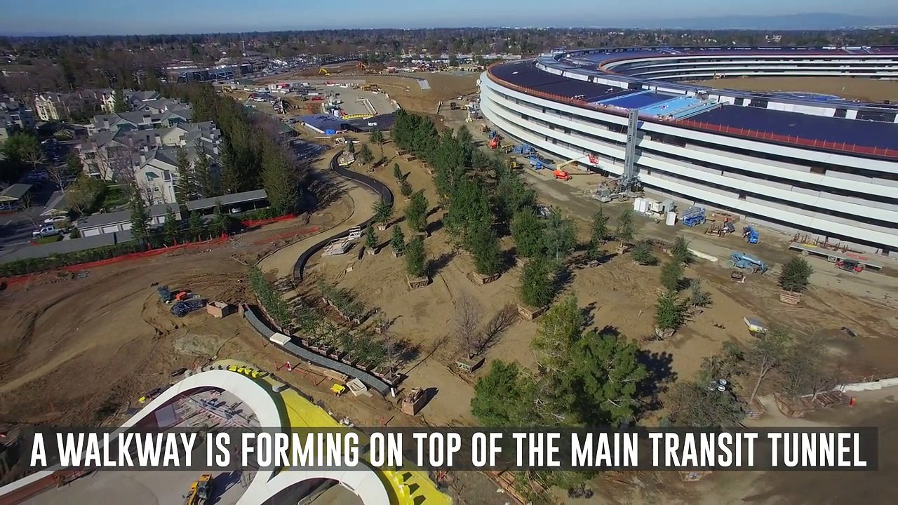Apple Campus 2 February 2017 Construction Update 4K