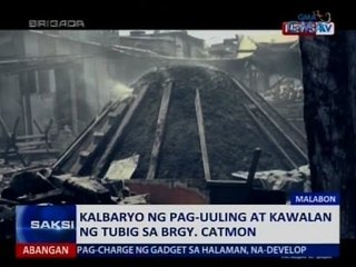 Saksi: Brigada: Kalbaryo ng pag-uuling at kawalan ng tubig sa isang barangay sa Malabon