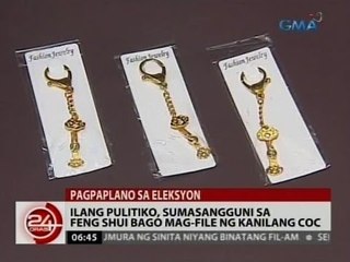 24 Oras: Ilang pulitiko, sumasangguni sa feng shui bago mag-file ng kanilang COC