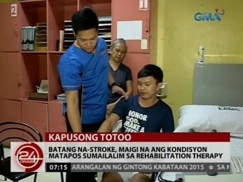 24 Oras: Batang na-stroke, maigi na ang kondisyon matapos sumailalim sa rehabilitation therapy