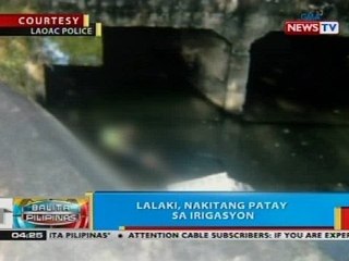 BP: Lalaki, nakitang patay sa irigasyon sa Laoac, Pangasinan