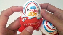 Сюрприз яйца немецкий и греческий Kinder Joy Сюрприз яйца Unwrapping