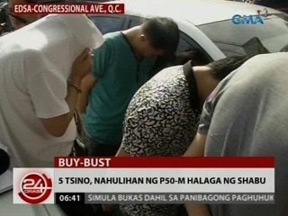 24Oras: 5 Tsino, nahulihan ng P50-M halaga ng shabu
