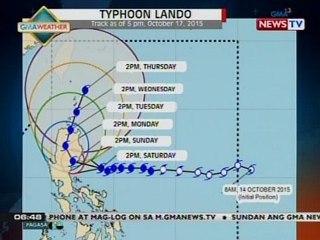NTVL: Weather update as of 6:48 p.m. (October 17, 2015)
