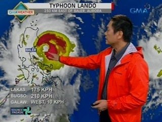 24Oras: Bagyong Lando, lalong lumakas habang lumalapit sa lupa