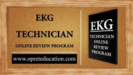 EKG TECHNICIAN ONLINE REVIEW COURSE TEXTBOOK I EKG ONLINE COURSE