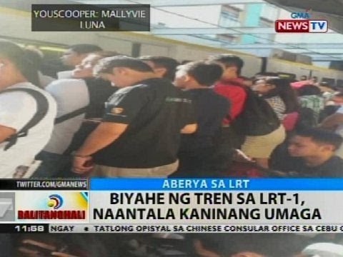 BT: Biyahe ng tren sa LRT-1, naantala kaninang umaga