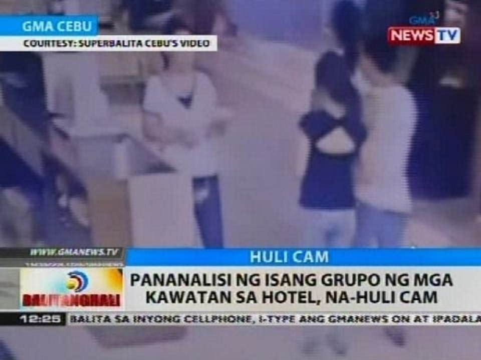 BT: Pananalisi ng isang grupo ng mga kawatan sa hotel, na-huli cam