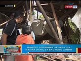 Mahigit 300 bahay sa San Luis, Aurora, nasira dahil sa Bagyong Lando