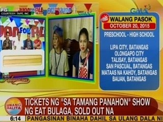 UB: Tickets ng 'Sa Tamang Panahon' show ng Eat Bulaga, sold out na
