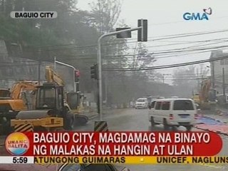 UB: Baguio City, magdamag na binayo ng malakas na hangin at ulan