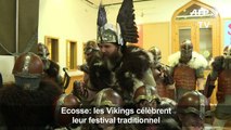 Ecosse: les Vikings célèbrent leur traditionnel festival