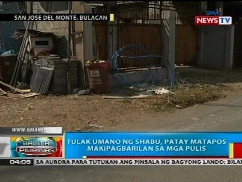 BP: Tulak umano ng shabu, patay matapos makipagbarilan sa mga pulis