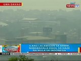 BP: Ilang lalawigan sa ARMM, nababahala dahil sa haze na mula sa Indonesia