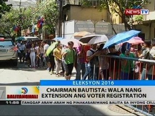 BT: Mga humahabol sa voter registration, parami nang parami habang papalapit ang deadline na Oct. 31