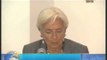 Mme Christine Lagarde prononce une conférence de presse
