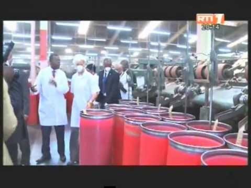 La directrice générale du FMI Christine Lagarde en visite à FILTISAC