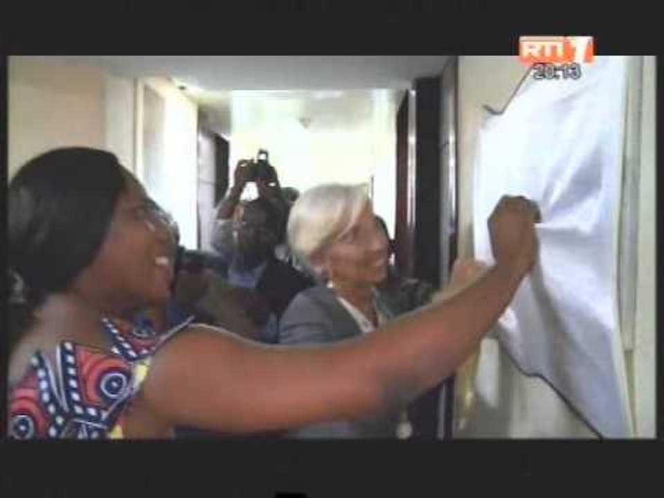 Christine Lagarde inaugure le centre régionale technique d`assistance de l`Afrique de l`Ouest