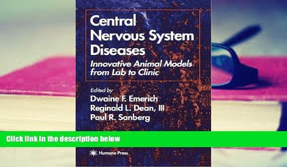 PDF  Central Nervous System Diseases: Innovative Animal Models from Lab to Clinic (Contemporary