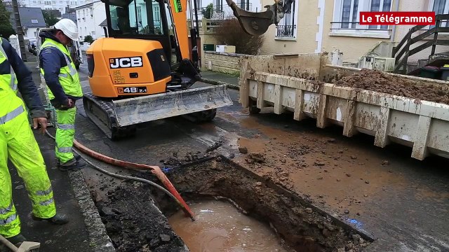 Brest. Nombreuses réparations sur le réseau d'eau cet hiver