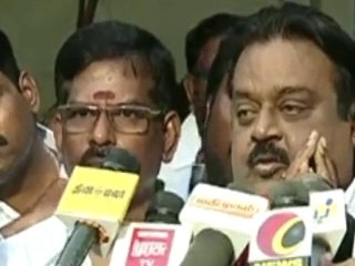 Voilence in Marina Jallikattu Protest | Vijayakanth Emotional speech