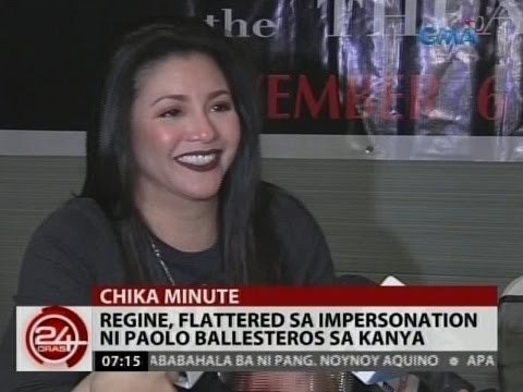 24Oras: Regine Velasquez, flattered sa impersonation ni Paolo Ballesteros sa kanya