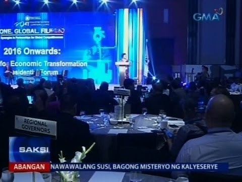 Santiago, Binay, Roxas at Poe, humarap sa PCCI Presidential Forum at sumagot sa iba't ibang isyu