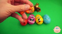 Kinder Surprise Egg Learn A Word! Spelling Food Lesson F Teaching Letters Opening Eggs & Toys