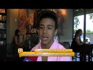 Miguelito se cuela a lista de jóvenes famosos