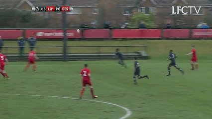 Liam Millar Goal - Liverpool u18s 2-0 Derby County u18s