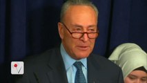 Trump Mocks Chuck Schumer's 'Fake Tears' Defends Immigration Ban of 'Bad Dudes'