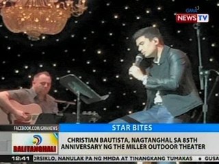 BT: Christian Bautista, nagtanghal sa 85th anniversary ng The Miller Outdoor Theater