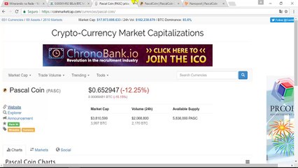 PASCALCOIN PASC- MINERAÇÃO PELA GPU VERSUS CPU - POOL NANOPOOL